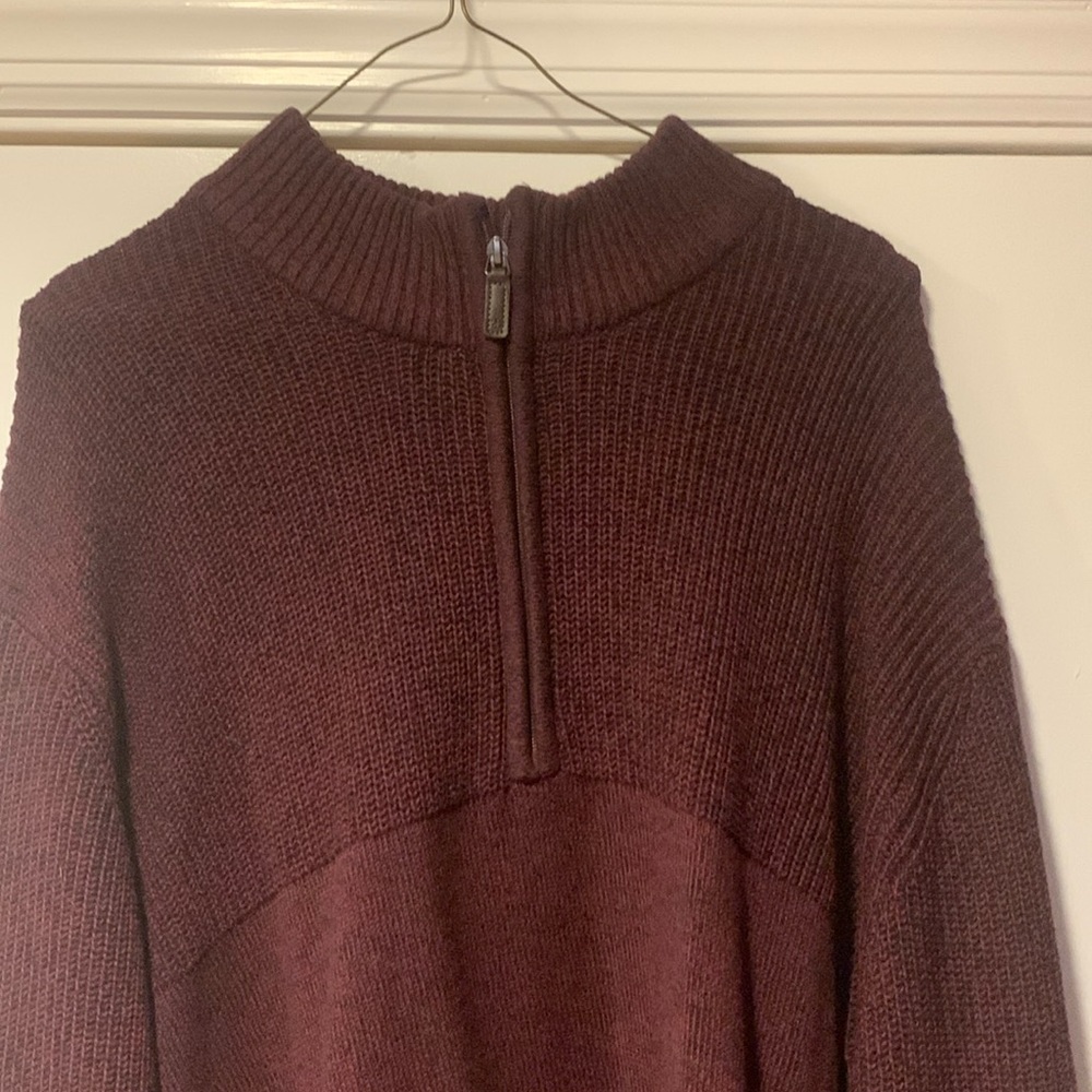 IZOD Mens Burgundy Sweater